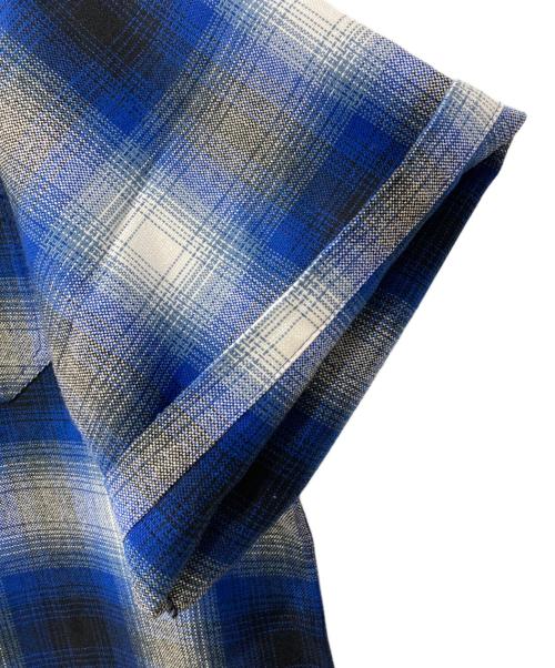 CalTop（キャルトップ）CalTop (キャルトップ) チェックシャツ ブルー サイズ:XXLの古着・服飾アイテム