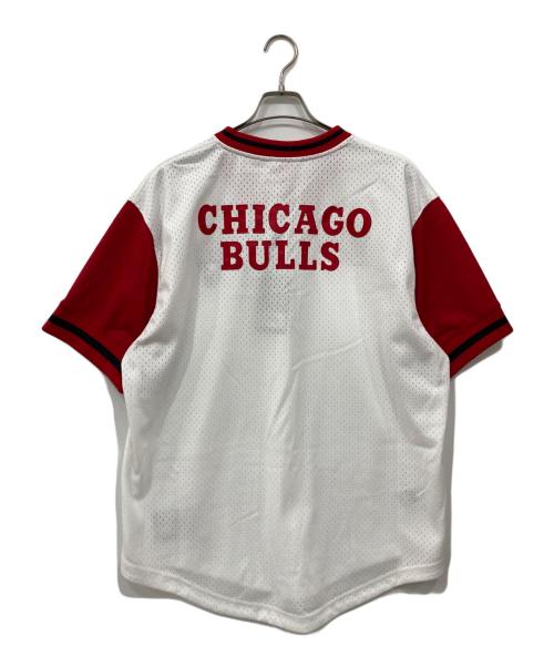 MITCHELL & NESS（ミッチェルアンドネス）MITCHELL & NESS (ミッチェルアンドネス) メッシュTシャツ ホワイト×レッド サイズ:XL 未使用品の古着・服飾アイテム