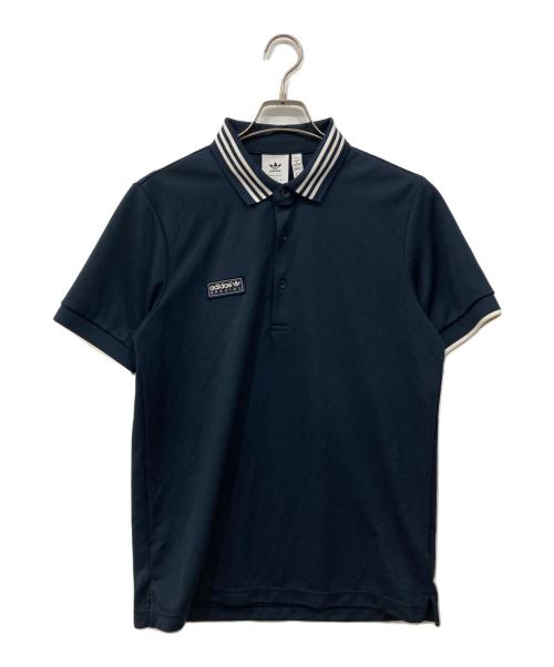adidas（アディダス）adidas (アディダス) ショートスリーブ ポロ ネイビー サイズ:Lの古着・服飾アイテム