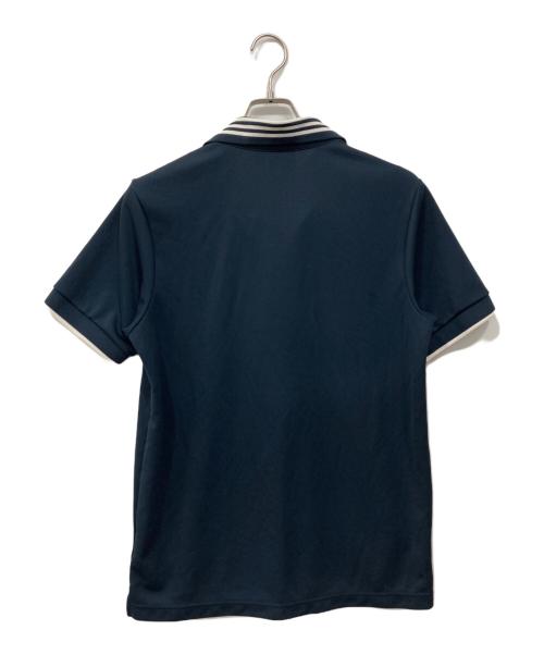 adidas（アディダス）adidas (アディダス) ショートスリーブ ポロ ネイビー サイズ:Lの古着・服飾アイテム