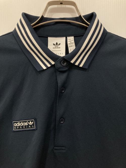 adidas（アディダス）adidas (アディダス) ショートスリーブ ポロ ネイビー サイズ:Lの古着・服飾アイテム