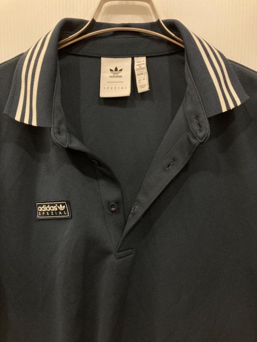 adidas（アディダス）adidas (アディダス) ショートスリーブ ポロ ネイビー サイズ:Lの古着・服飾アイテム