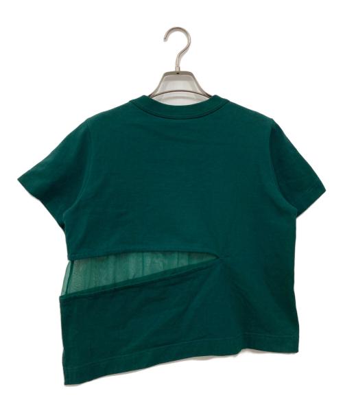 sacai（サカイ）sacai (サカイ) デザインTシャツ グリーン サイズ:1の古着・服飾アイテム