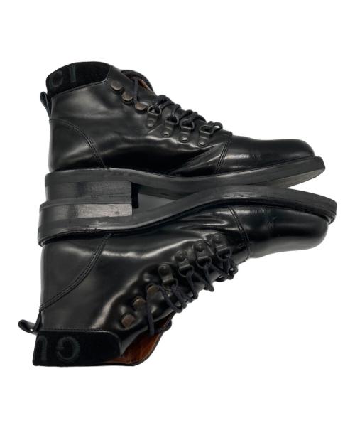 GUCCI（グッチ）GUCCI (グッチ) レースアップブーツ ブラック サイズ:36の古着・服飾アイテム