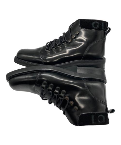 GUCCI（グッチ）GUCCI (グッチ) レースアップブーツ ブラック サイズ:36の古着・服飾アイテム