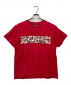 stussyステューシー）の古着「プリントTシャツ」｜レッド
