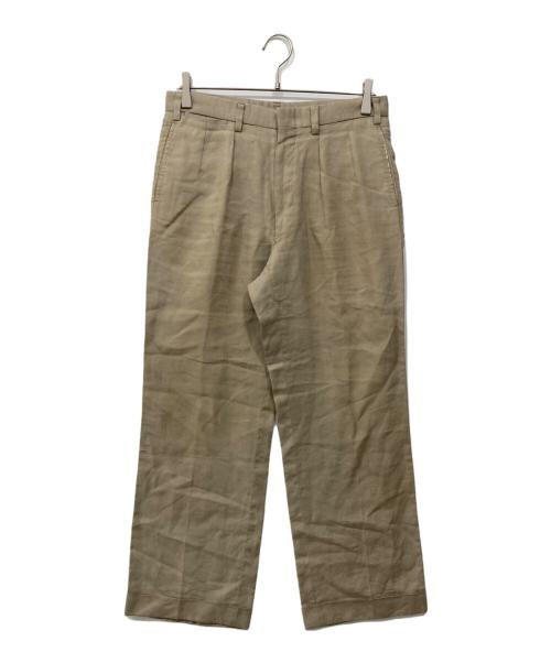POLO RALPH LAUREN（ポロ・ラルフローレン）POLO RALPH LAUREN (ポロ・ラルフローレン) リネンパンツ ベージュ サイズ:82の古着・服飾アイテム