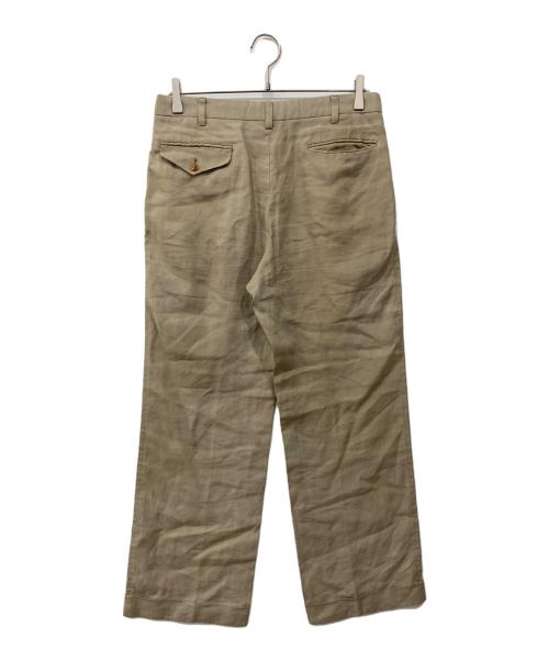 POLO RALPH LAUREN（ポロ・ラルフローレン）POLO RALPH LAUREN (ポロ・ラルフローレン) リネンパンツ ベージュ サイズ:82の古着・服飾アイテム