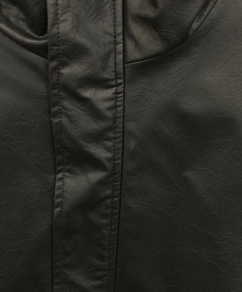 Curensology（カレンソロジー）Curensology (カレンソロジー) フェイクレザーコート ブラック サイズ:FREEの古着・服飾アイテム