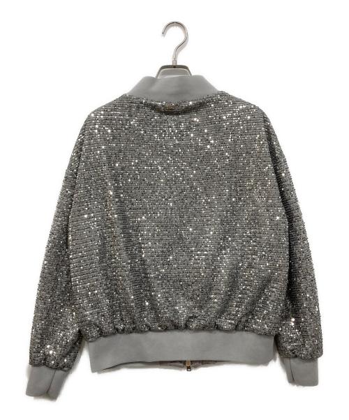 HERNO（ヘルノ）HERNO (ヘルノ) ボンバージャケット シルバー×グレー サイズ:40の古着・服飾アイテム