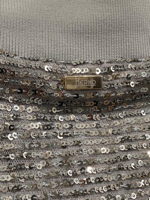 HERNO（ヘルノ）HERNO (ヘルノ) ボンバージャケット シルバー×グレー サイズ:40の古着・服飾アイテム