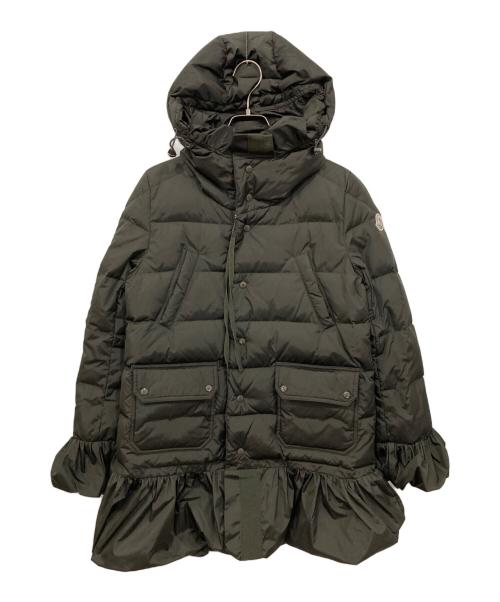 MONCLER（モンクレール）MONCLER (モンクレール) SERRE / フリルダウンジャケット ダークグリーン サイズ:00の古着・服飾アイテム
