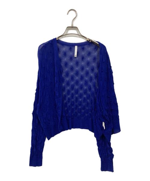 ambi.MAX（アンビマックス）ambi.MAX (アンビマックス) ニットカーディガン ブルー サイズ:Freeの古着・服飾アイテム