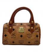 MCMエムシーエム）の古着「ミニハンドバッグ」｜ブラウン