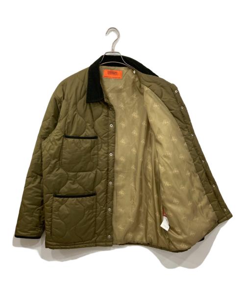 UNIVERSAL OVERALL（ユニバーサルオーバーオール）UNIVERSAL OVERALL (ユニバーサルオーバーオール) BEAMS (ビームス) キルティングジャケット カーキ サイズ:XLの古着・服飾アイテム