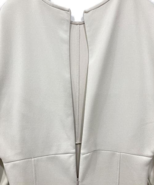 Adam et Rope（アダム エ ロペ）Adam et Rope (アダム エ ロペ) グロスジャージワンピース ホワイト サイズ:Freeの古着・服飾アイテム