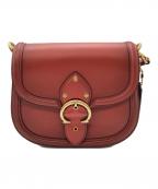 COACHコーチ）の古着「ビートサドルバッグ」｜レッド