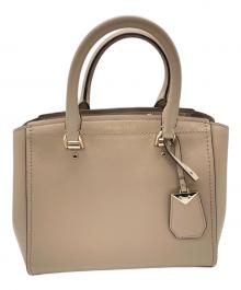 MICHAEL KORS（マイケル・コース）の古着「ベニング ミディアム レザー サッチェル」｜ベージュ