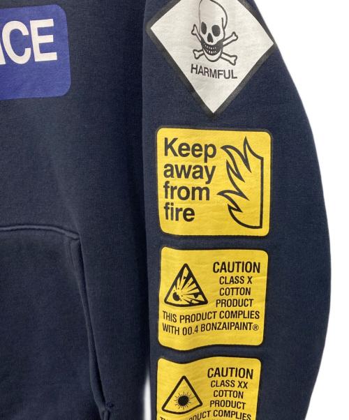 LOOPWHEELER（ループウィラー）LOOPWHEELER (ループウィラー) Bonzaipaint (バンザイペイント) コラボパーカー ネイビー サイズ:SMALLの古着・服飾アイテム