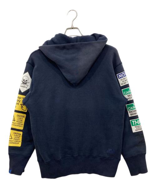 LOOPWHEELER（ループウィラー）LOOPWHEELER (ループウィラー) Bonzaipaint (バンザイペイント) コラボパーカー ネイビー サイズ:SMALLの古着・服飾アイテム