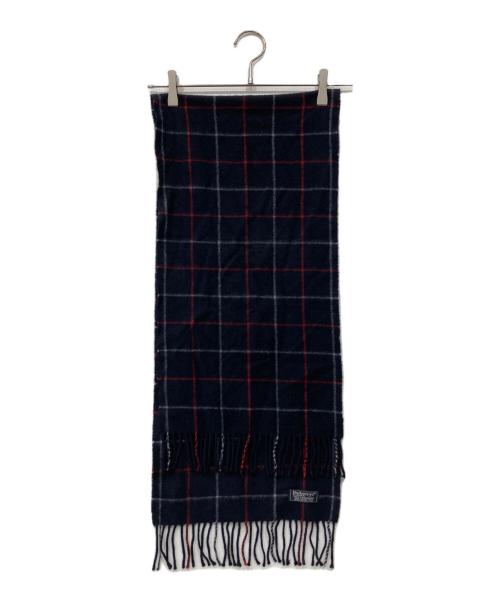 Burberry's（バーバリーズ）Burberry's (バーバリーズ) カシミヤマフラー ネイビーの古着・服飾アイテム