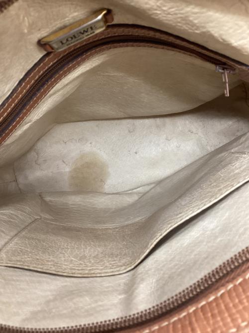 LOEWE（ロエベ）LOEWE (ロエベ) レザートートバッグ ブラウンの古着・服飾アイテム