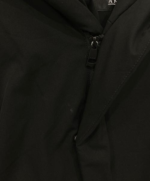 AKM Contemporary（エーケーエムコンテンポラリー）AKM Contemporary (エーケーエムコンテンポラリー) ダウンラップコート ブラック サイズ:Sの古着・服飾アイテム