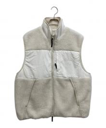 WILD THINGS×CONVERSE TOKYO（ワイルドシングス×コンバーストウキョウ）の古着「ボアベスト」｜アイボリー