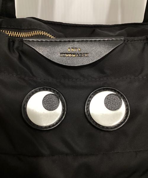 ANYA HINDMARCH（アニヤ・ハインドマーチ）ANYA HINDMARCH (アニヤ・ハインドマーチ) アイズトートバッグ ブラックの古着・服飾アイテム
