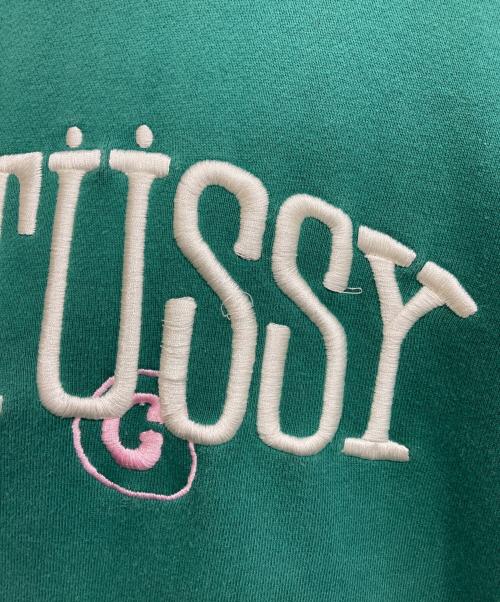 stussy（ステューシー）stussy (ステューシー) プルオーバーパーカー グリーン サイズ:Lの古着・服飾アイテム