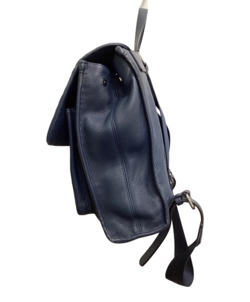 GIORGIO ARMANI（ジョルジョアルマーニ）GIORGIO ARMANI (ジョルジョアルマーニ) レザーリュック ネイビーの古着・服飾アイテム