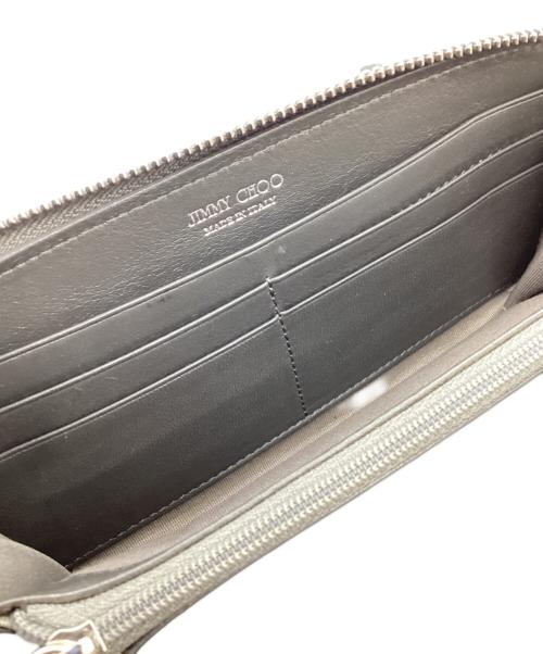 JIMMY CHOO（ジミーチュウ）JIMMY CHOO (ジミーチュウ) スタースタッズウォレット グレーの古着・服飾アイテム