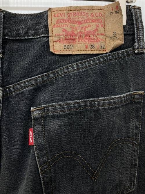 LEVI'S（リーバイス）LEVI'S (リーバイス) 先染めブラックデニムパンツ ブラック サイズ:SIZE 71cm (W28)の古着・服飾アイテム