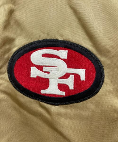 STARTER（スターター）STARTER (スターター) 90's スタジャン ベージュ×レッド サイズ:Lの古着・服飾アイテム