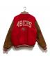 LOGO ATHLETIC (ロゴアスレチック) 袖レザースタジャン レッド サイズ:XL：12000円