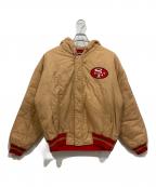 STARTERスターター）の古着「フーデッドジャケット」｜ベージュ