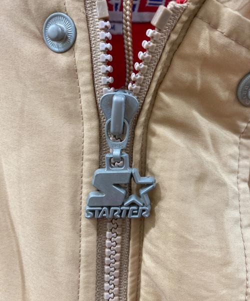 STARTER（スターター）STARTER (スターター) フーデッドジャケット ベージュ サイズ:Mの古着・服飾アイテム