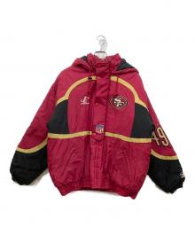 LOGO ATHLETIC×proline×NFL（ロゴアスレチック×プロリン×エヌエフエル）の古着「フーデッドジャケット」｜レッド