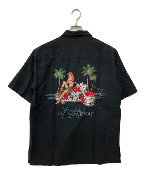 HARLEY-DAVIDSON（ハーレーダビッドソン）HARLEY-DAVIDSON (ハーレーダビッドソン) 半袖シャツ ブラック サイズ:Sの古着・服飾アイテム