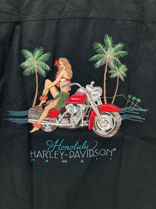 HARLEY-DAVIDSON（ハーレーダビッドソン）HARLEY-DAVIDSON (ハーレーダビッドソン) 半袖シャツ ブラック サイズ:Sの古着・服飾アイテム