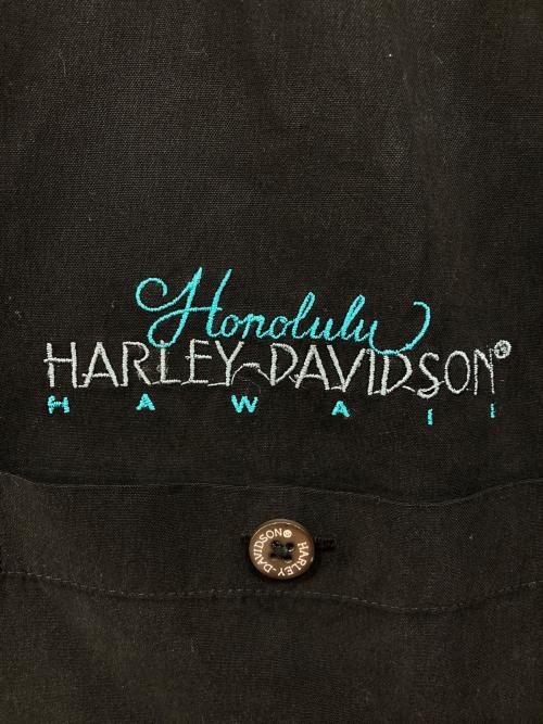 HARLEY-DAVIDSON（ハーレーダビッドソン）HARLEY-DAVIDSON (ハーレーダビッドソン) 半袖シャツ ブラック サイズ:Sの古着・服飾アイテム