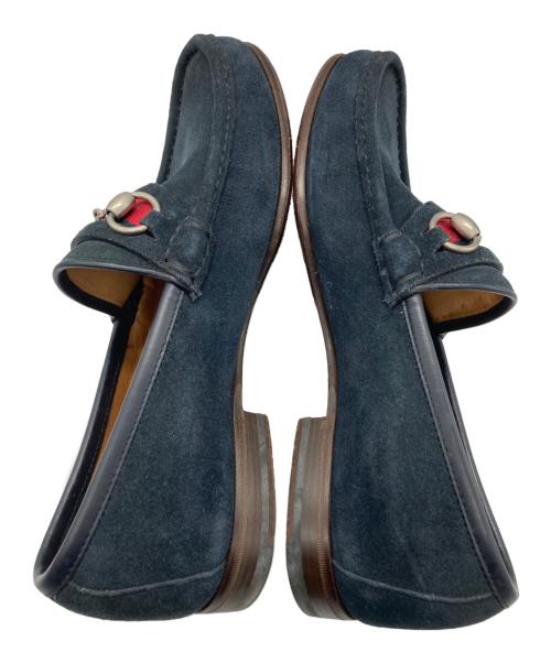 GUCCI（グッチ）GUCCI (グッチ) シェリーラインホースビットローファー ネイビー サイズ:40の古着・服飾アイテム