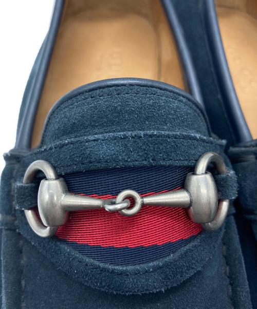 GUCCI（グッチ）GUCCI (グッチ) シェリーラインホースビットローファー ネイビー サイズ:40の古着・服飾アイテム