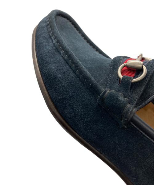 GUCCI（グッチ）GUCCI (グッチ) シェリーラインホースビットローファー ネイビー サイズ:40の古着・服飾アイテム