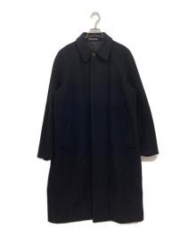 Paul Smith London（ポールスミスロンドン）の古着「カシミヤ混ステンカラーコート」｜ネイビー