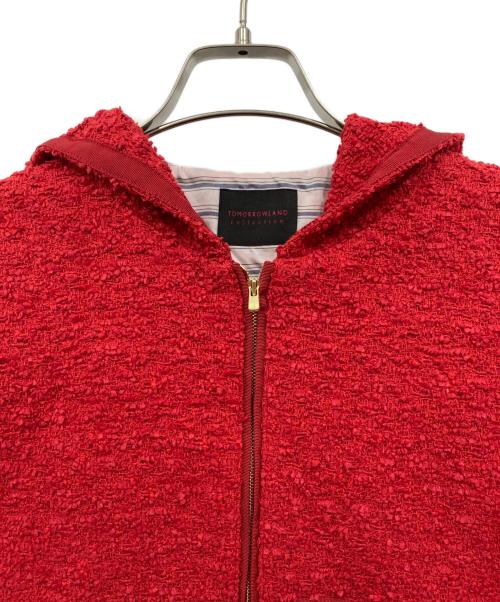 TOMORROW LAND（トゥモローランド）TOMORROW LAND (トゥモローランド) ルミエファンシーツイード フーデッドブルゾン レッド サイズ:36の古着・服飾アイテム