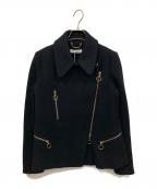 Chloeクロエ）の古着「ウールダブルライダースジャケット」｜ブラック