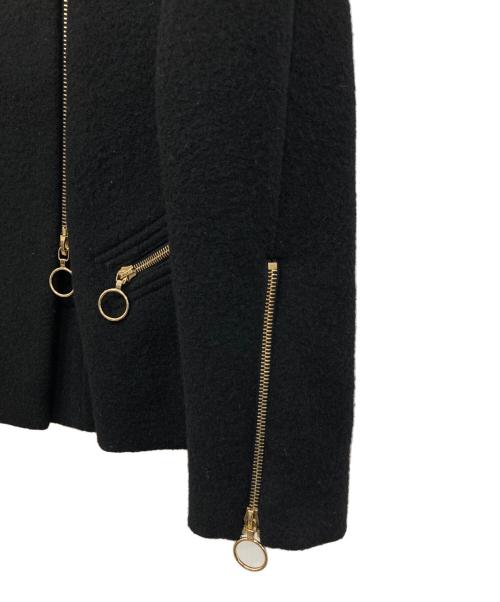 Chloe（クロエ）Chloe (クロエ) ウールダブルライダースジャケット ブラック サイズ:36の古着・服飾アイテム