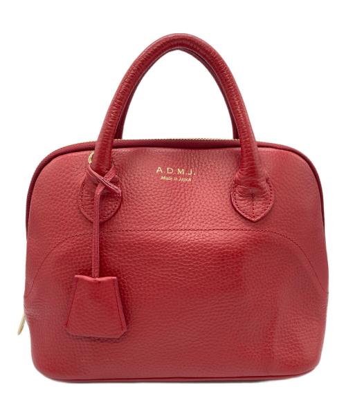 A.D.M.J.（エーディーエムジェイ）A.D.M.J. (エーディーエムジェイ) ハンドバッグ レッドの古着・服飾アイテム