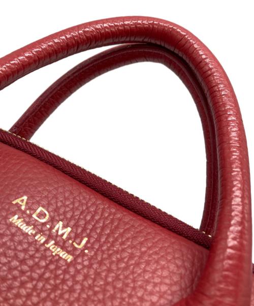 A.D.M.J.（エーディーエムジェイ）A.D.M.J. (エーディーエムジェイ) ハンドバッグ レッドの古着・服飾アイテム